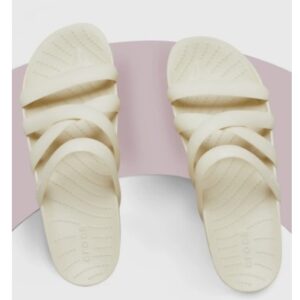 CROCS Women Crocs Splash Strappy Casual Sandal SIZE 11 beige colour