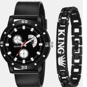 Private Label Analog Watch For Boys NEW DESIGNER Black