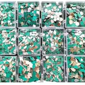 Private Label Mirror kit Total1200 Pieces12 Shape 100 Piece of Each Shape colour whitePack of 14