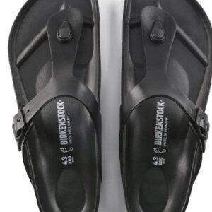 BIRKENSTOCK Black Men Gizeh Essentials Regular Width Flats Sandal Size 43