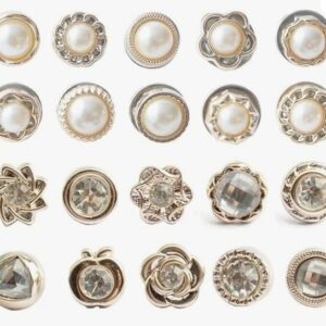 Private Label 20 Pcs Women Shirt Brooch Buttons