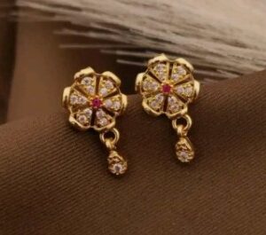 Private Label Earrings Flower Printed Style