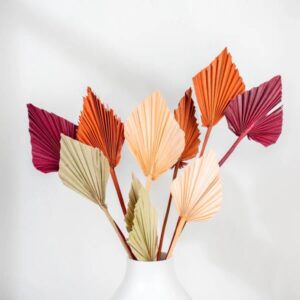 Anastasia Natural Multi Color Palm Leaf Stems 10 Pieces
