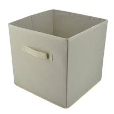 Square Foldable Storage Cubes Beige Color || Fabric || Clothing
