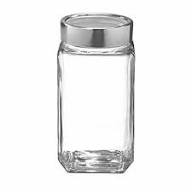 Glass Cube Jar Set Of 5