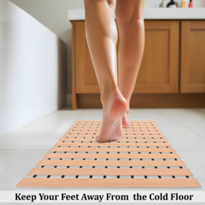 60X40 cm Anti Skid Mat For Bathroom With Rubber Base Shower Mats