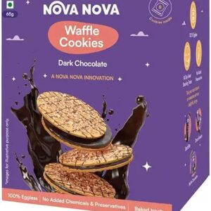 Nova Nova Dark Chocolate Waffle Cookies 65gm