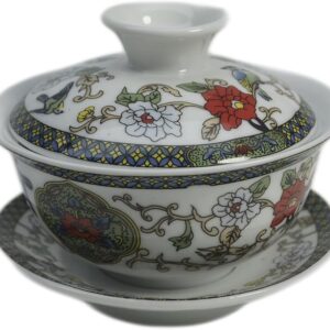 Traditional Gaiwan Tea Set Lid Saucer Gongfu Tea Cup Porcelain Multiple Teacups 200ml