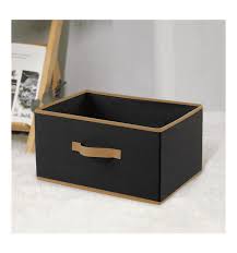 Black Colour Foldable Storage Box Pack of 2