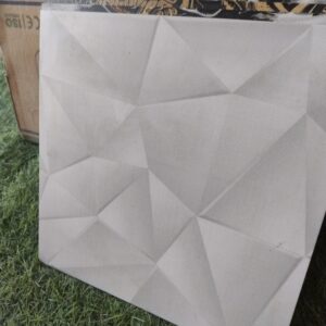 Off White 3D Brick Design Wall Paper Self Adhesive Peel Stick Wallpaper Pack of 3