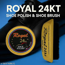 Royal 24Kt Gold Shoe Polish Brush Combo