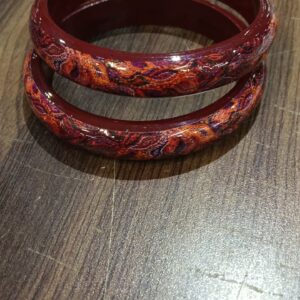 Printed Multicolor Plastic Bangles For Women