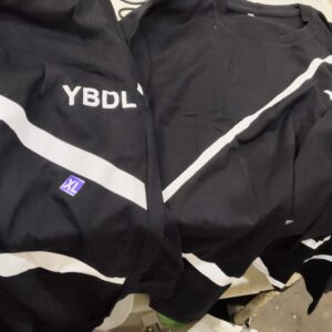 Mens Black Printed Cotton Tracksuit Size XL