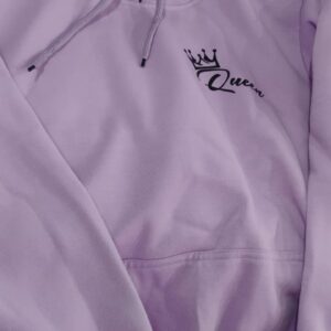 Lavender Queen Printed Hoodies For Women Size M