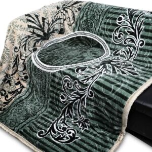 Dollar Green Printed Blanket For Double Bed
