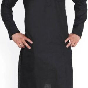 Sojanya Black Kurta With Pajama For Men Size 38