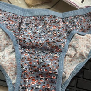 Women Cotton Silk Multicolor Panties Size M
