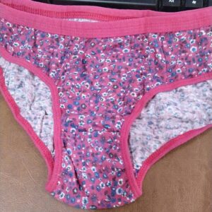 Pink Color Printed Panty For Women Size M