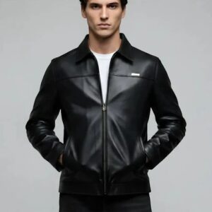 Overlays Black Miller Faux Leather Jacket Size S