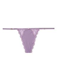 Victorias Secret Stretch Cotton High Leg Brief Panty For Women Lavender Size M