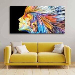 Colors Of Imagination Design Art Canvas Wall Painting With Frame Living Room Drawing Room Home Office
