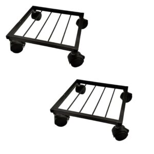 Metal Wheels Planters Stand Gamla Planters Perfect Indoor Outdoor Pots Plant Pots Set Of 2