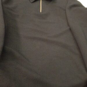 Black Colour T Shirt Full Sleeve Zipper For Men Size M