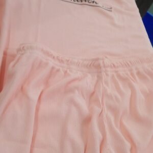 Peach Colour T Shirt With Shorts Size XL For Men