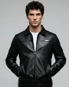 Overlays Leather Black Jacket Size X