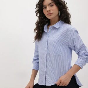 Roadster The Life Co Classic Striped Casual Shirt Size XXL