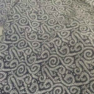 Printed Pure Cotton Short Kurti In Black Size S