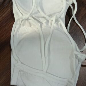 New Style Bra Womens Girls Cotton Pad Padded Comfortable Feel White Free Size