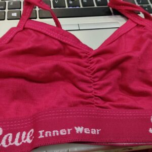 Womens Cotton Sports Bra Size 28 Pink