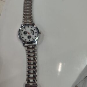 Quartz Silver Colour Analog Watch For Men