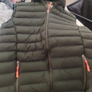 Gritstone Olive Colour Sleeveless Winter Puffer Jacket For Women Size L