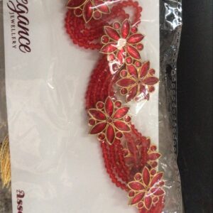 Assamese Traditional Red Jewellery Set For Women