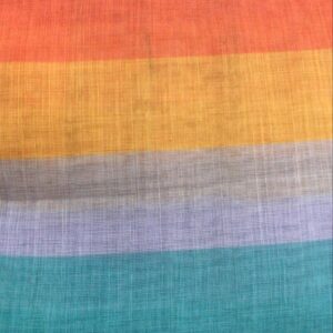 Rainbow Tending Pure Glace Cotton Saree Multicolor For Women