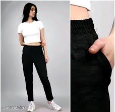 Black Colour Lower For Women Size 2Xl