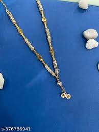 Ad Diamond Studded Daily Wear Beautiful Star Chain For Women