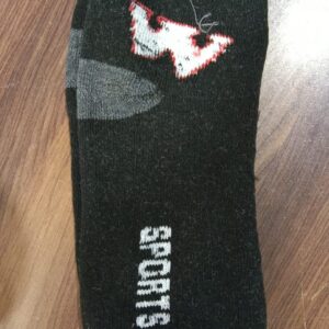 W And Sport Printed Black Socks