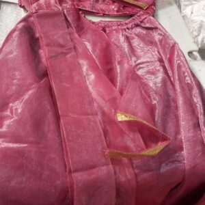 Dusty Pink Colour Lehenga Choli With Dupatta For Girls Size 12 To 13 Y