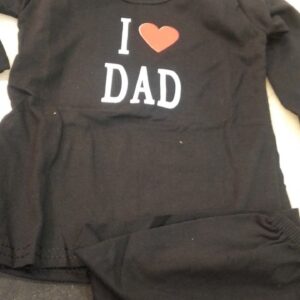 Black Printed T Shirt With Short For Kids Size 6 To 12 Month