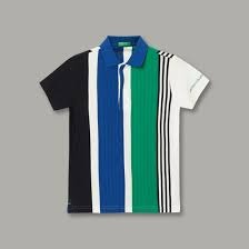 United Colors Of Benetton Striped Polo T Shirt Color Multi Size 94
