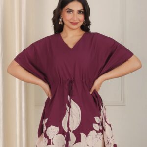 Ramya Purple Kurta For Women Wine Color Size 10Xl