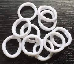 White Hair Rubber Band 30Pcs