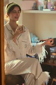 Private Lives With Ananya Pj Set Satin With Full Detail Night Suit For Women Size Xl