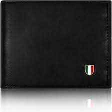 Giovanni Black Leather Wallet For Men
