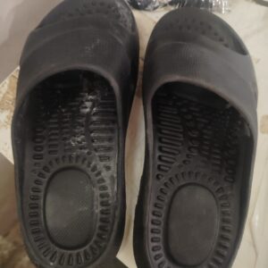 Black Mens Latest Lightweight Comfortable And Stylish Colorful Slipper Size 8