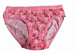 Pink Printed Panty For Women Size L