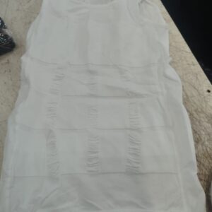 White Compression Tank Top Slimming Body Shaper Vest Control Undershirt Men Size S